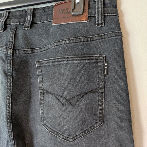 TOLL Men's Jeans Black 36 x 34 - Picture 5 of 11